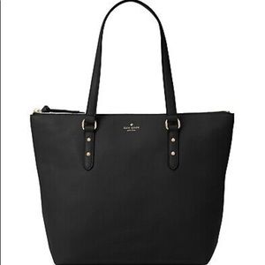 Kate Spade Larchmont Avenue Penny Black Pebble Leather Tote Wkru5374